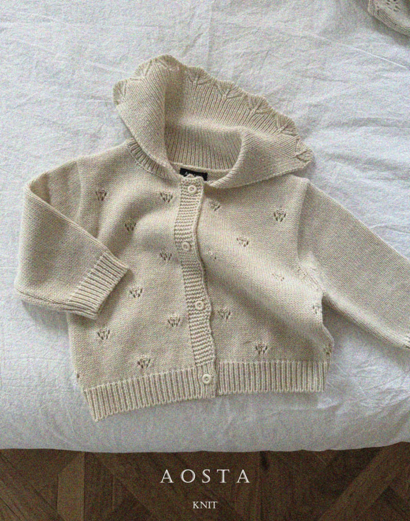 Aosta - Korean Baby Fashion - #babyclothing - Eyelet Cardigan - 9