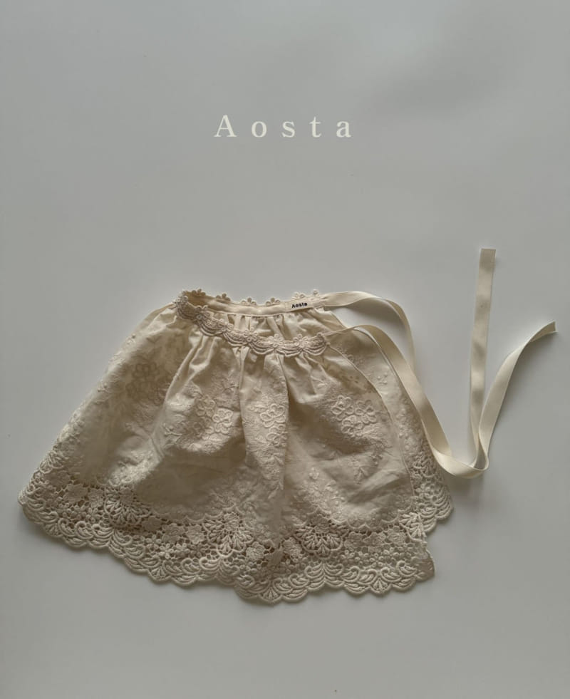 Aosta - Korean Baby Fashion - #babyfashion - Lace Apron - 5