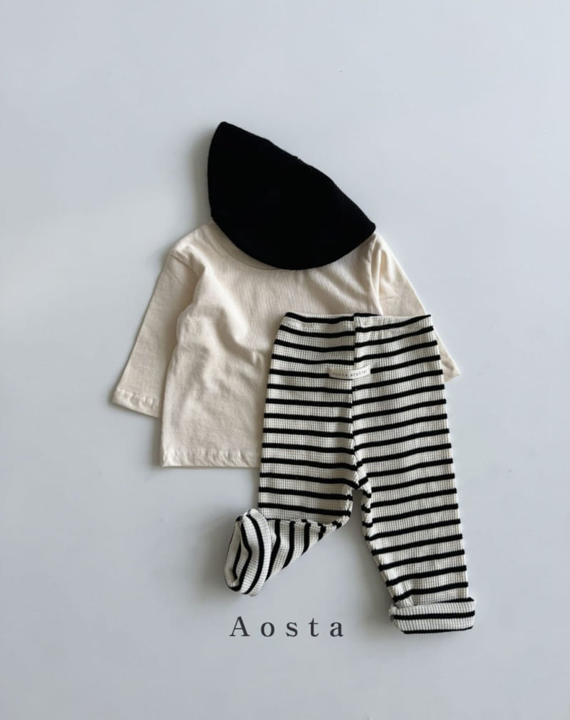 Aosta - Korean Baby Fashion - #babyfashion - Waffle Leggings - 7