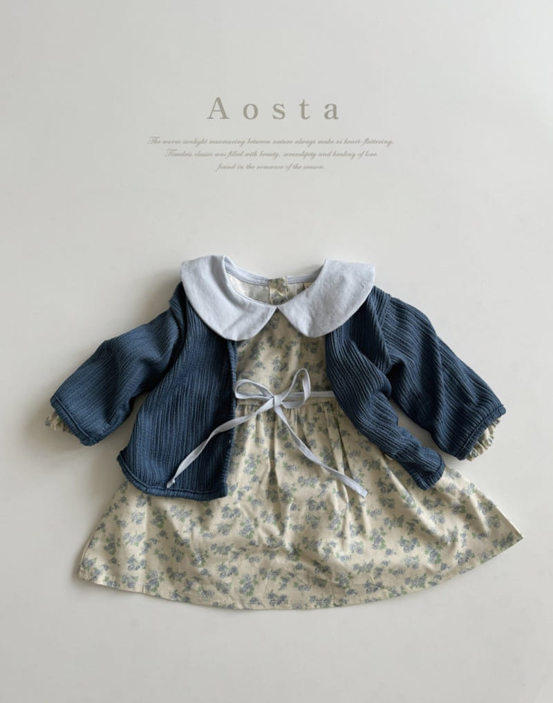 Aosta - Korean Baby Fashion - #babyfever - Pleats Cardigan - 7