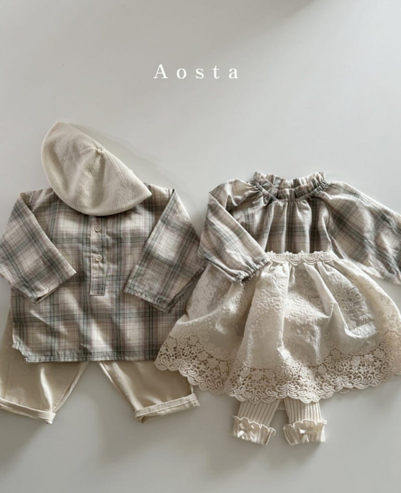 Aosta - Korean Baby Fashion - #babyfever - Lace Apron - 6