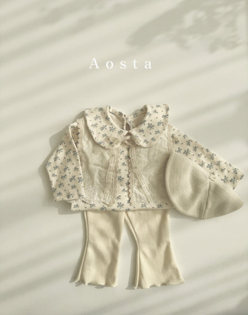 Aosta - Korean Baby Fashion - #babyfever - Circle Collar Tee - 7