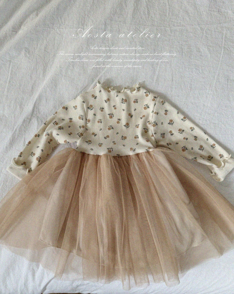 Aosta - Korean Baby Fashion - #babyfever - Camellia One-Piece - 4