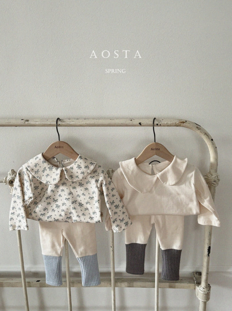 Aosta - Korean Baby Fashion - #babygirlfashion - Circle Collar Tee - 8