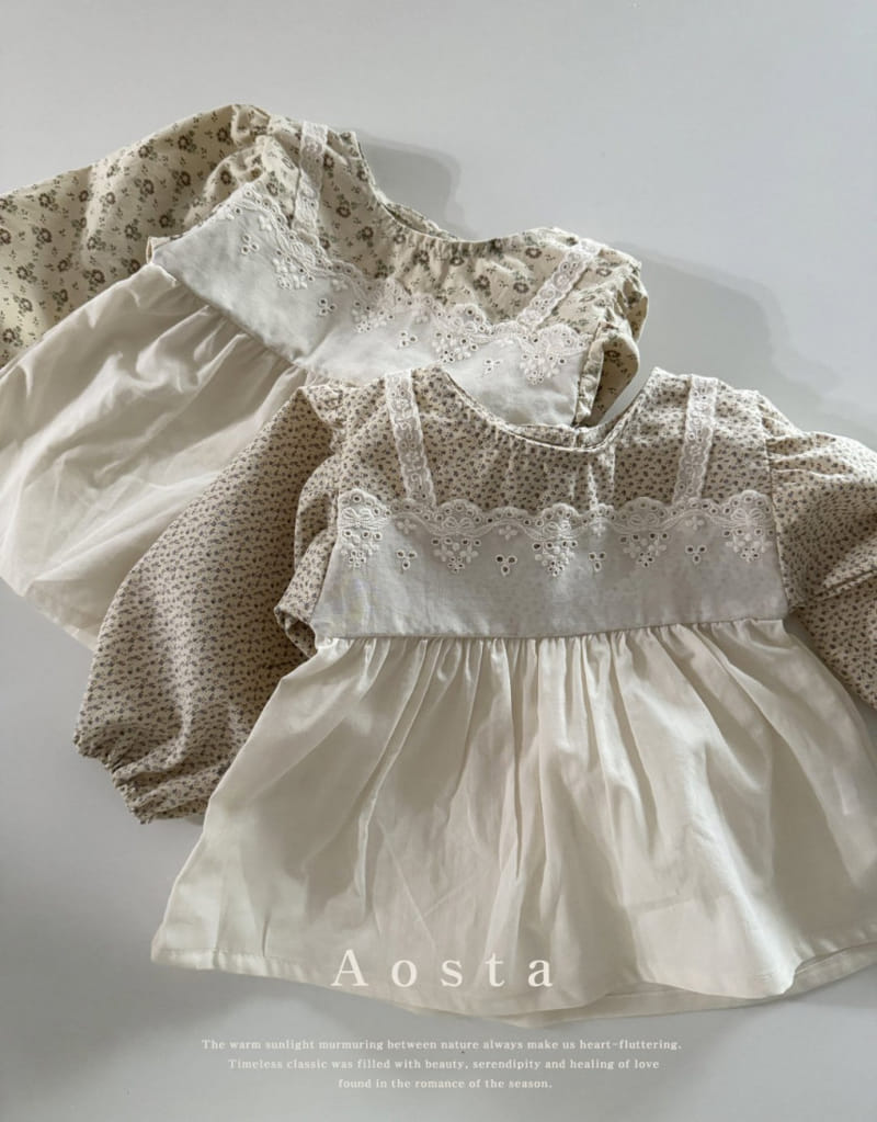Aosta - Korean Baby Fashion - #babygirlfashion - Molly Bustier Blouse - 2