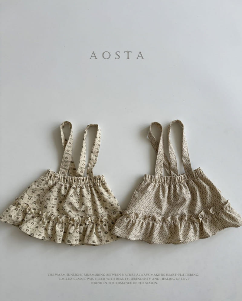 Aosta - Korean Baby Fashion - #babygirlfashion - Molly Dungarees Skirt