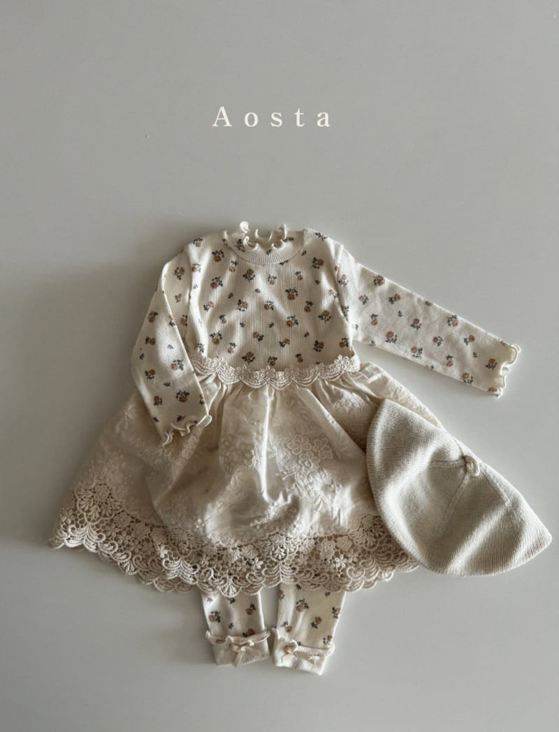 Aosta - Korean Baby Fashion - #babylifestyle - Lace Apron - 8