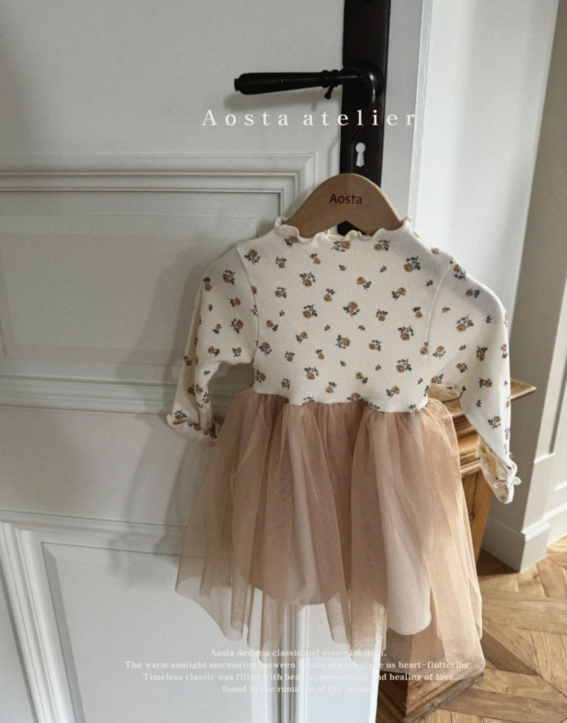 Aosta - Korean Baby Fashion - #babylifestyle - Camellia One-Piece - 5