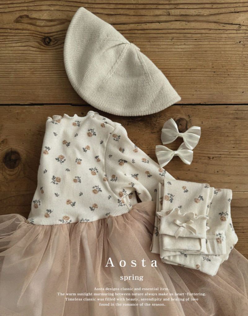 Aosta - Korean Baby Fashion - #babyoninstagram - Camellia One-Piece - 6