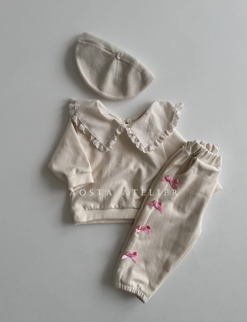 Aosta - Korean Baby Fashion - #babyootd - Ribbon Jogger Pants - 7