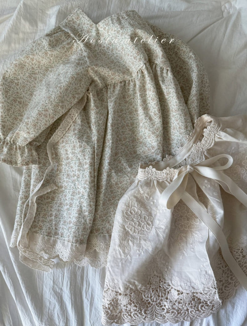 Aosta - Korean Baby Fashion - #babyootd - Lace Apron - 10
