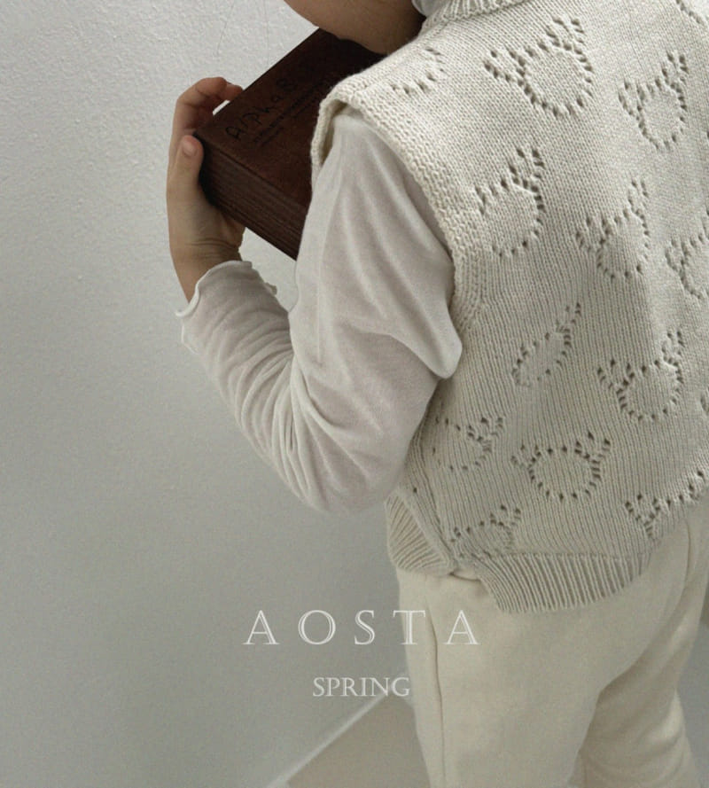 Aosta - Korean Baby Fashion - #babyoninstagram - Bear Knit Vest - 4