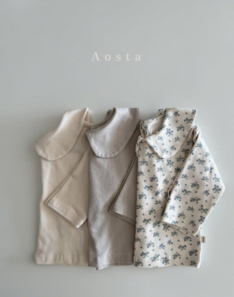 Aosta - Korean Baby Fashion - #babyootd - Circle Collar Tee - 11