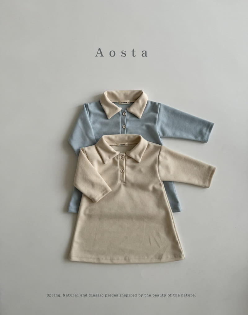 Aosta - Korean Baby Fashion - #babyoutfit - Pk Collar One-Piece