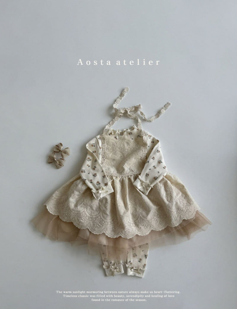 Aosta - Korean Baby Fashion - #babyoutfit - Camellia One-Piece - 9