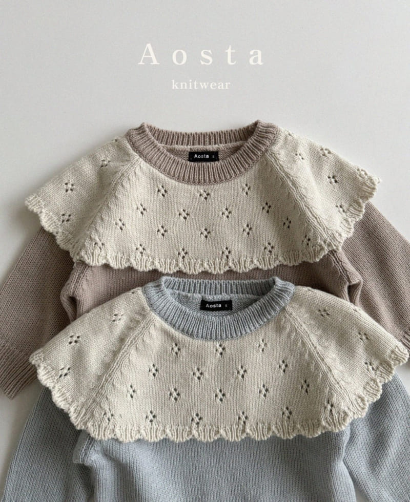 Aosta - Korean Baby Fashion - #babyoutfit - Cape Knit - 3