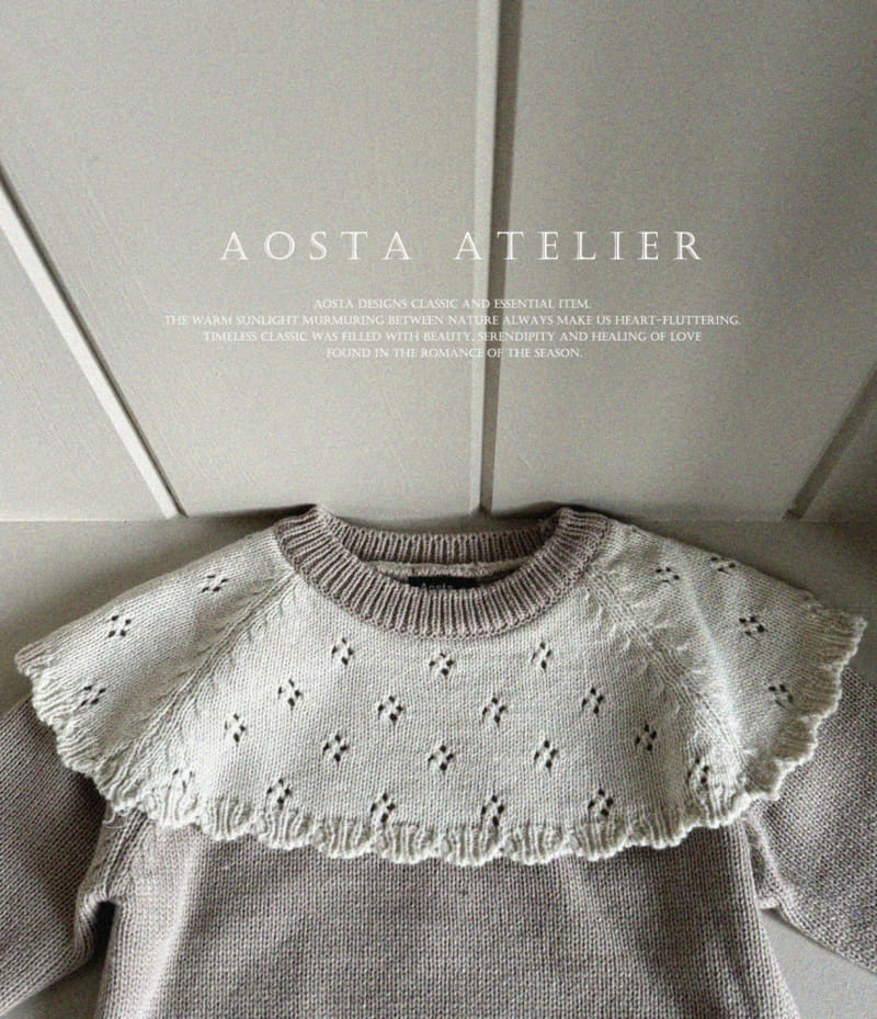 Aosta - Korean Baby Fashion - #babyoutfit - Cape Knit - 4