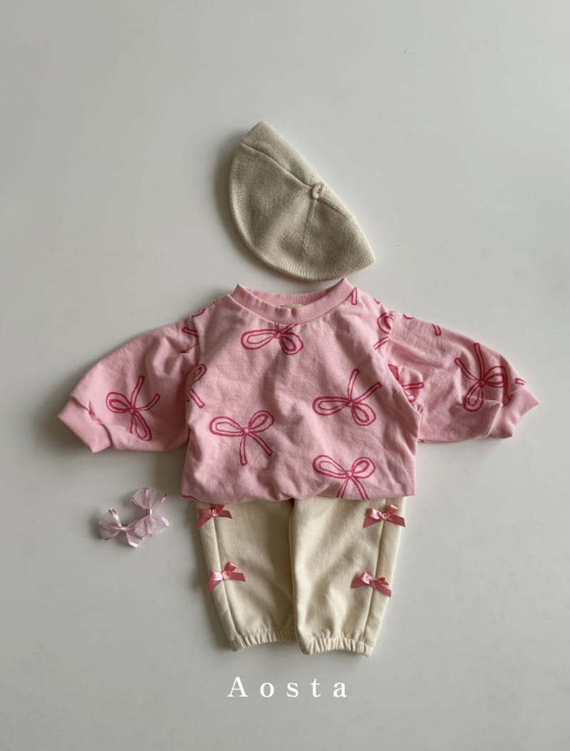 Aosta - Korean Baby Fashion - #babywear - Ribbon Jogger Pants - 10