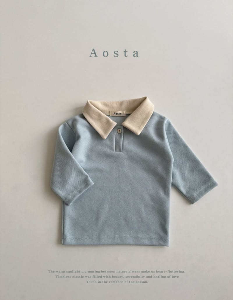 Aosta - Korean Baby Fashion - #onlinebabyboutique - Pk Collar Tee - 3