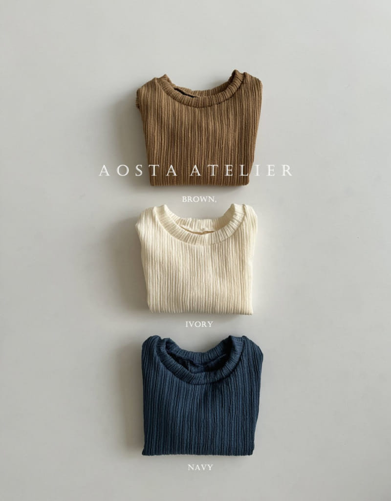 Aosta - Korean Baby Fashion - #onlinebabyboutique - Pleats Tee