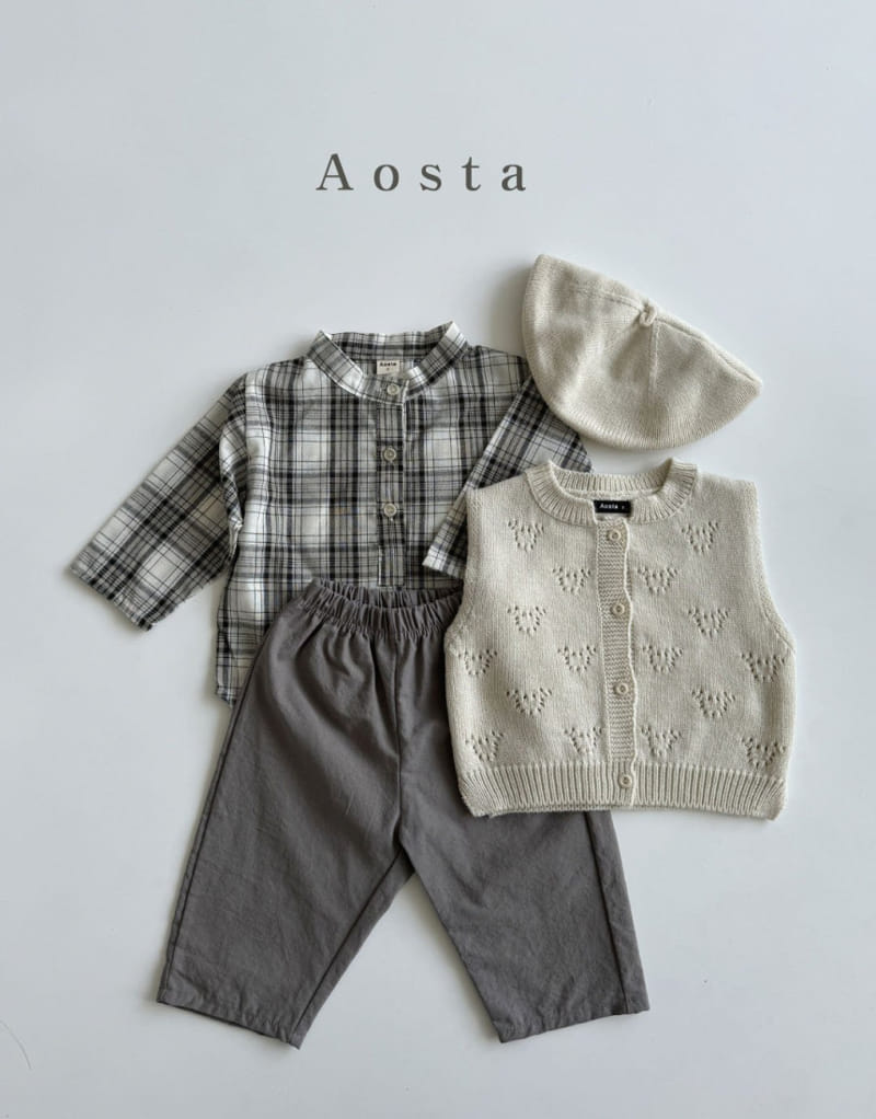 Aosta - Korean Baby Fashion - #onlinebabyboutique - Bear Knit Vest - 8