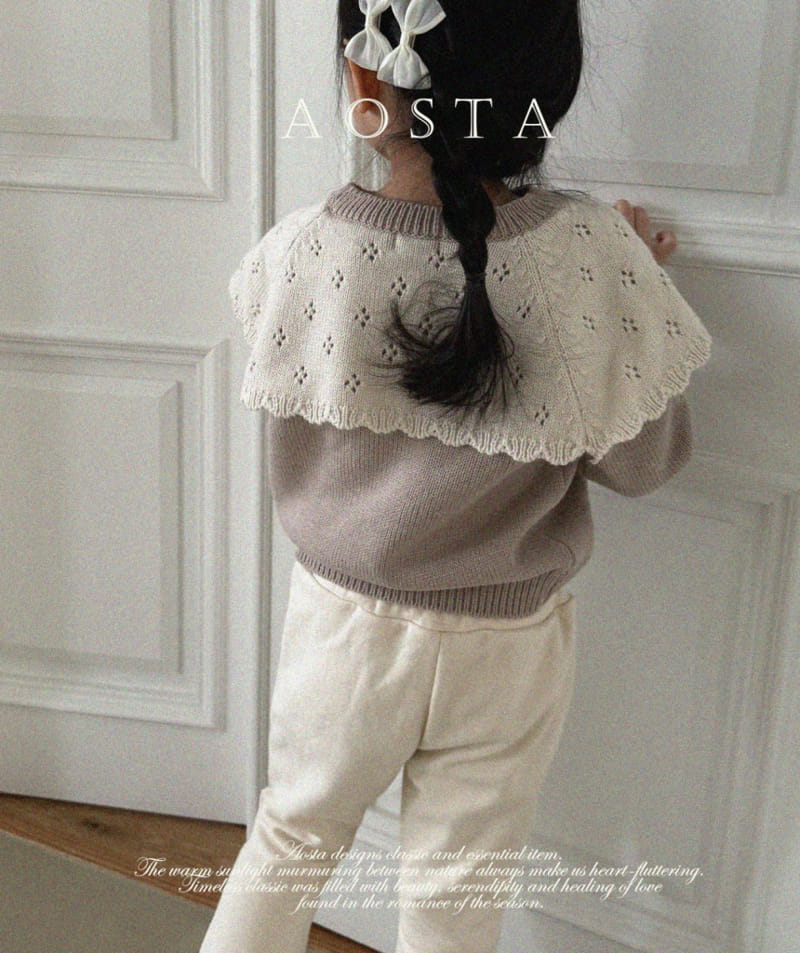 Aosta - Korean Baby Fashion - #onlinebabyboutique - Cape Knit - 6