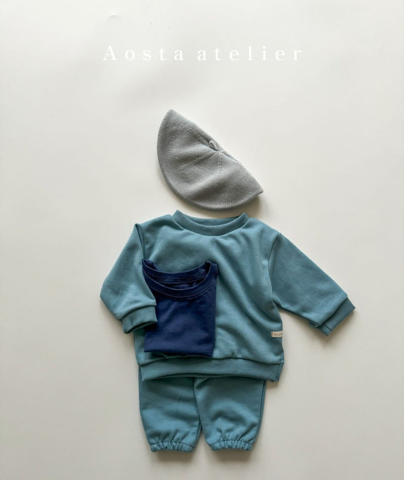Aosta - Korean Baby Fashion - #onlinebabyboutique - Jogger Sweatshirt - 3
