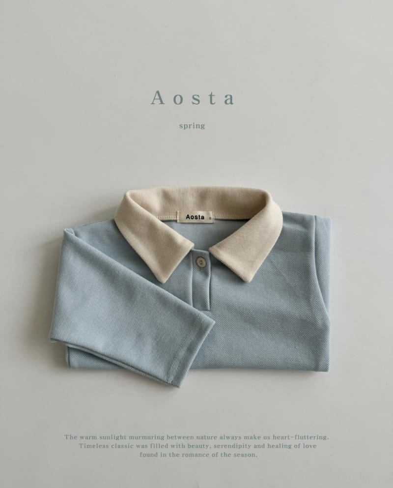 Aosta - Korean Baby Fashion - #onlinebabyboutique - Pk Collar Tee - 4