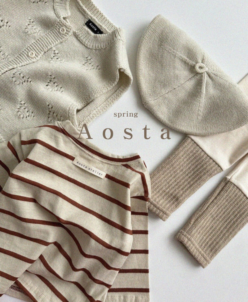 Aosta - Korean Baby Fashion - #onlinebabyshop - Bear Knit Vest - 9
