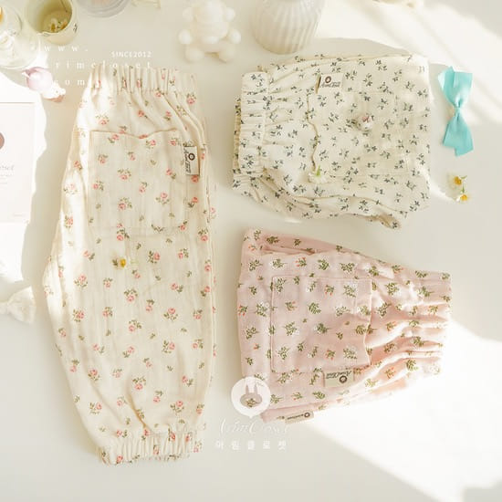 Arim Closet - Korean Children Fashion - #kidsstore - Flower C Baby Banding Pants