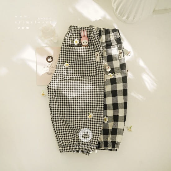 Arim Closet - Korean Children Fashion - #kidzfashiontrend - Check Two Type Check C Baby Banding Pants