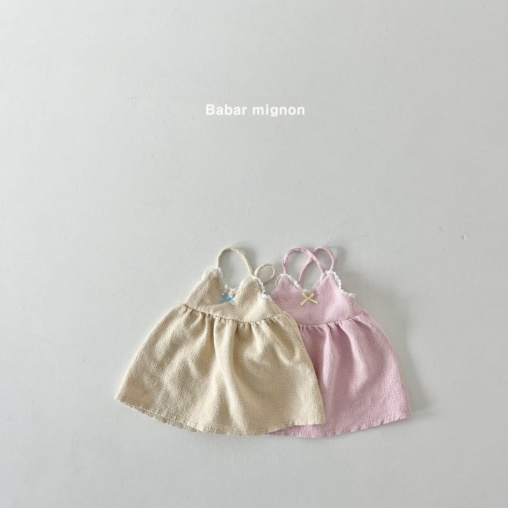 Babar Mignon - Korean Children Fashion - #Kfashion4kids - Ribbon Lace One-Piece
