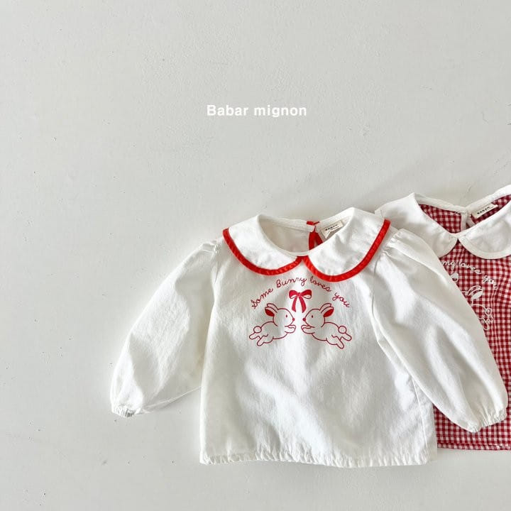 Babar Mignon - Korean Children Fashion - #Kfashion4kids - Two Rabbit Blouse - 3