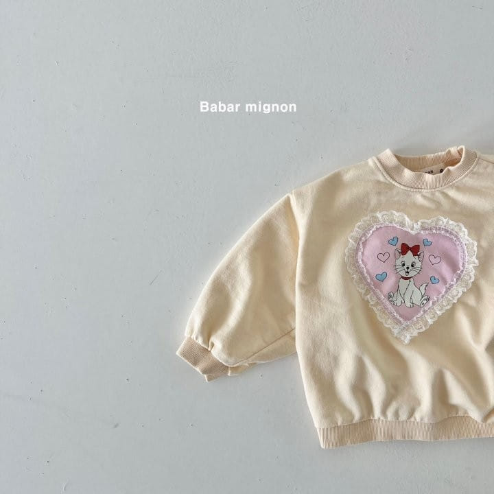 Babar Mignon - Korean Children Fashion - #Kfashion4kids - Lace Cat Sweatshirt - 7