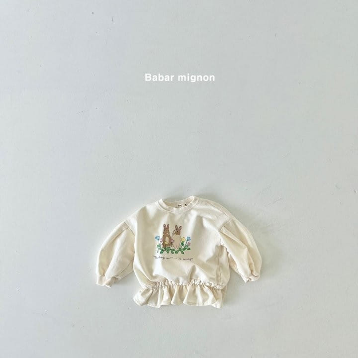 Babar Mignon - Korean Children Fashion - #Kfashion4kids - Bunny Frill Sweatshirt - 5