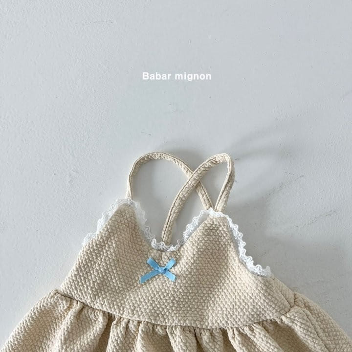 Babar Mignon - Korean Children Fashion - #childofig - Ribbon Lace One-Piece - 9