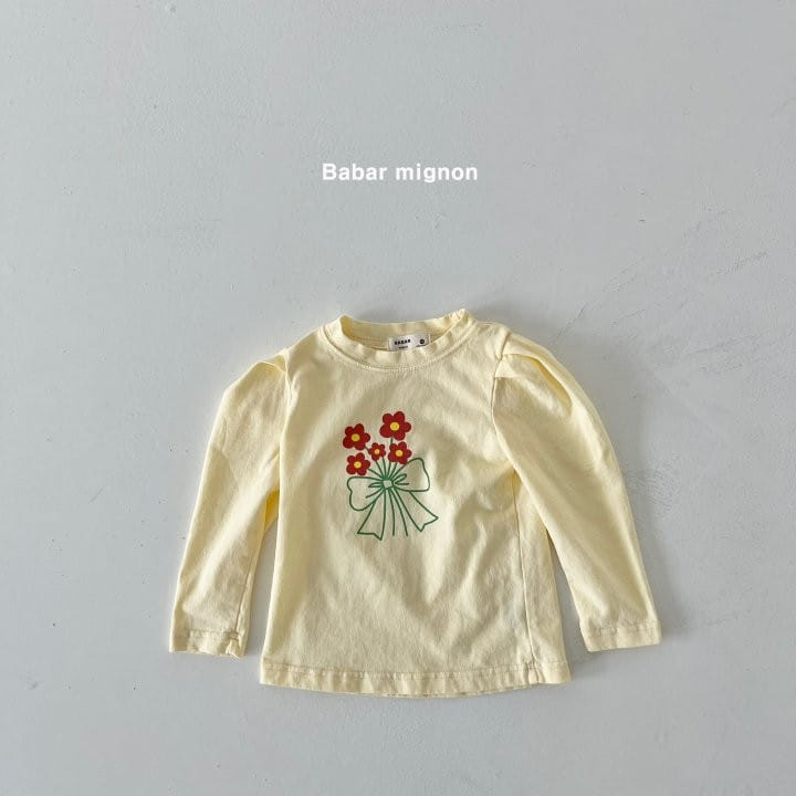 Babar Mignon - Korean Children Fashion - #childofig - Flower Garden Puff Tee - 10