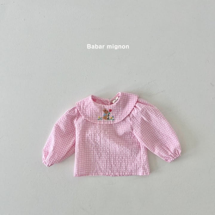 Babar Mignon - Korean Children Fashion - #childofig - Rabbit Embroidery Blouse - 10