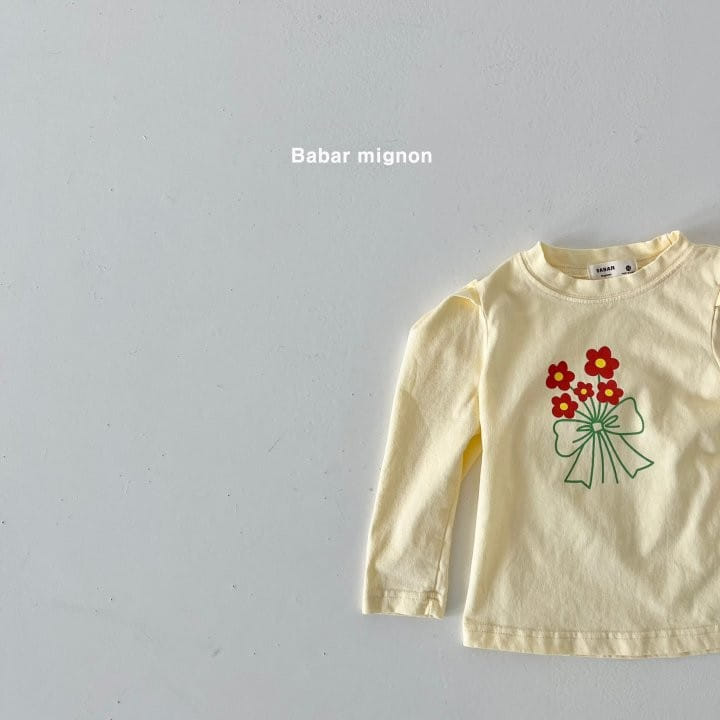 Babar Mignon - Korean Children Fashion - #childrensboutique - Flower Garden Puff Tee - 11
