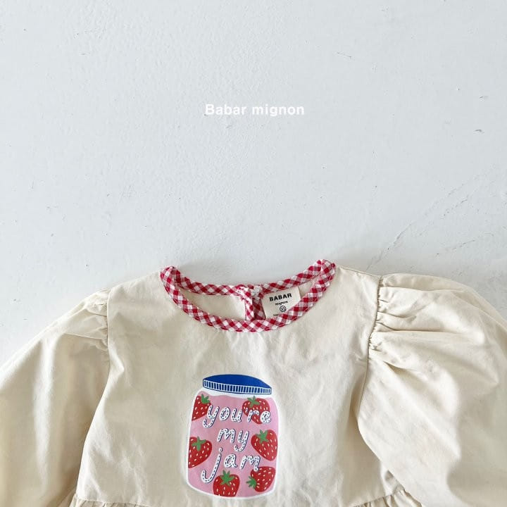Babar Mignon - Korean Children Fashion - #childrensboutique - Strawberry Jam One-Piece - 8