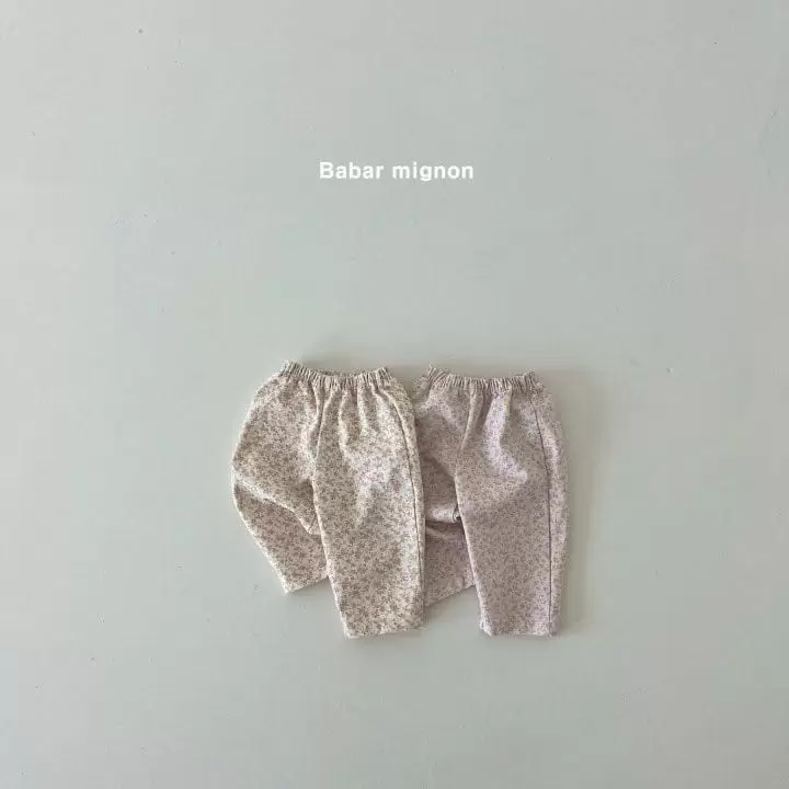 Babar Mignon - Korean Children Fashion - #childrensboutique - Small Flower Pants