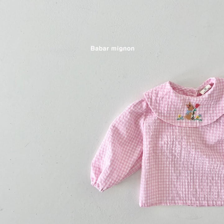 Babar Mignon - Korean Children Fashion - #childrensboutique - Rabbit Embroidery Blouse - 11