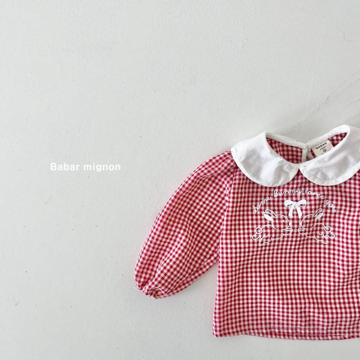 Babar Mignon - Korean Children Fashion - #designkidswear - Two Rabbit Blouse - 11