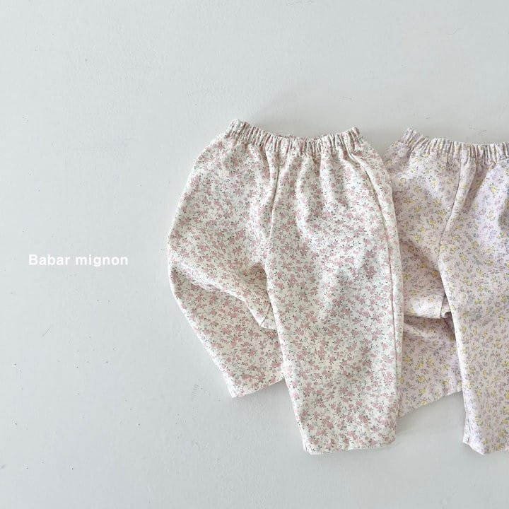 Babar Mignon - Korean Children Fashion - #discoveringself - Small Flower Pants - 3