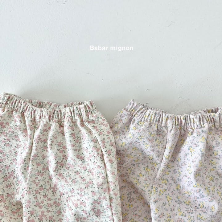 Babar Mignon - Korean Children Fashion - #discoveringself - Small Flower Pants - 4