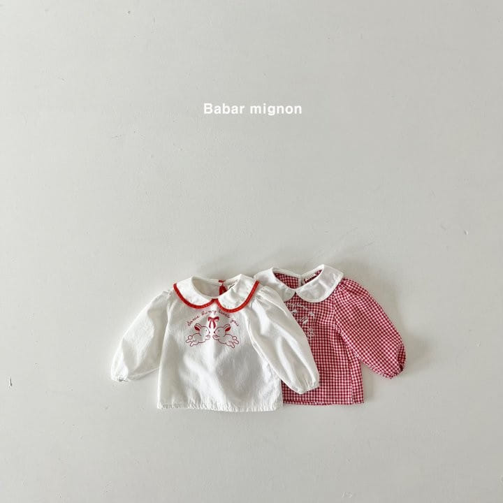 Babar Mignon - Korean Children Fashion - #kidsstore - Two Rabbit Blouse