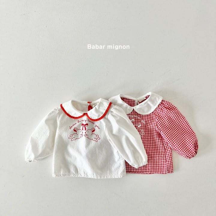 Babar Mignon - Korean Children Fashion - #kidzfashiontrend - Two Rabbit Blouse - 2