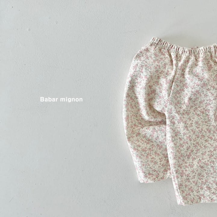 Babar Mignon - Korean Children Fashion - #kidzfashiontrend - Small Flower Pants - 7