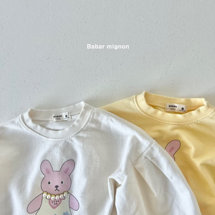 Babar Mignon - Korean Children Fashion - #Kfashion4kids - Pearl Rabbit Sweatshirt - 4