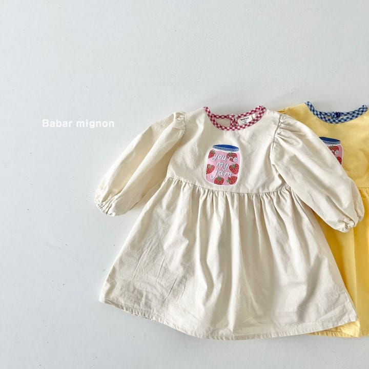 Babar Mignon - Korean Children Fashion - #magicofchildhood - Strawberry Jam One-Piece - 3